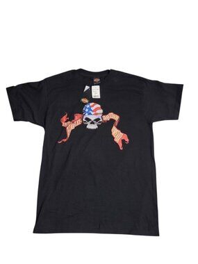 Vintage Y2K Harley Davidson Motorcycles Las Vegas, Nevada T-Shirt Black L NWT